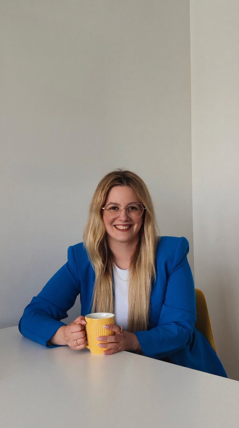 Rita Maria Nunes a trabalhar no escritório da Interconsulta